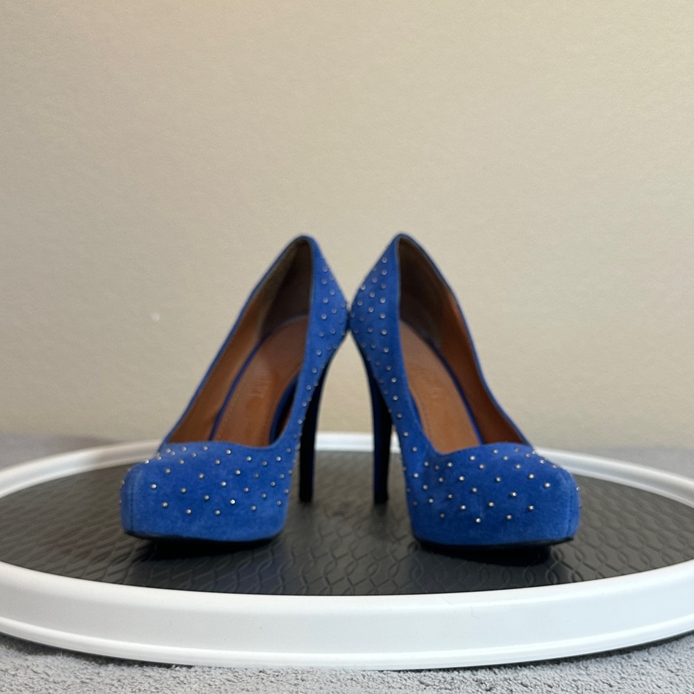 COLIN STUART Blue Studded Women's Heels